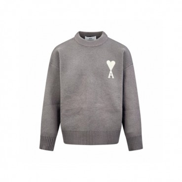 아미 남/녀 라운드 니트 - Ami Unisex Round Knitwear 