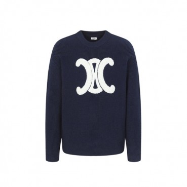 셀린느 남성 라운드 스웨터 - Celine Mens Round Sweater 