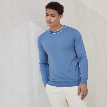 브루넬로쿠치넬리 남성 라운드 니트 - Brunello Cucinelli Mens Round Knitwear 