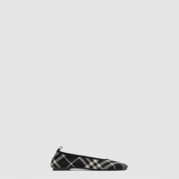 버버리 여성 체크 니트 베이비 발레리나 - Burberry Womens Check Knit Baby Ballerina 