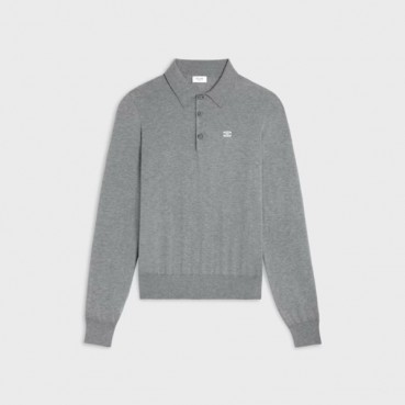 셀린느 남/녀 폴로 니트웨어 - Celine Unisex Polo Knitwear 