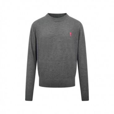 아미 남/녀 라운드 니트 - Ami Unisex Round Knitwear 