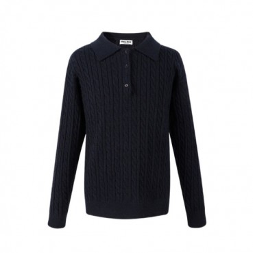 미우미우 여성 폴로 니트 - Miumiu Womens Polo Knitwear 