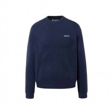 미우미우 여성 라운드 니트웨어 - Miumiu Womens Round Knitwear 