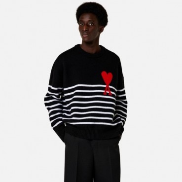 아미 남/녀 라운드 니트 - Ami Unisex Round Knitwear 