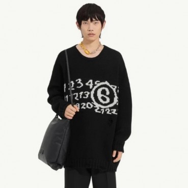 메종 마르지엘라 남성 라운드 니트 - Maison margiela Mens Round Knitwear 