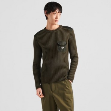 프라다 남성 라운드 스웨터 - Prada Mens Round Sweater 