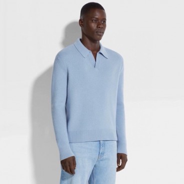 에르메네질도 제냐 남성 폴로 스웨터 - Ermenegildo Zegna Mens Polo Sweater 