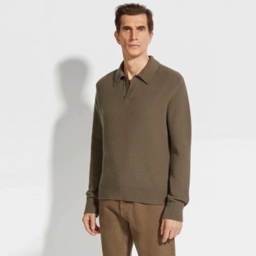 에르메네질도 제냐 남성 폴로 스웨터 - Ermenegildo Zegna Mens Polo Sweater 