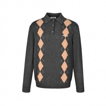 미우미우 남성 폴로 니트웨어 - Miumiu Unisex Polo Knitwear 
