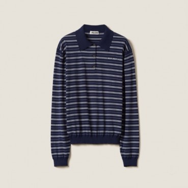 미우미우 남/녀 폴로 니트웨어 - Miumiu Unisex Polo Knitwear 