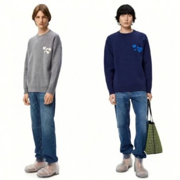 로에베 남성 라운드 스웨터 - Loewe Mens Round Sweater 