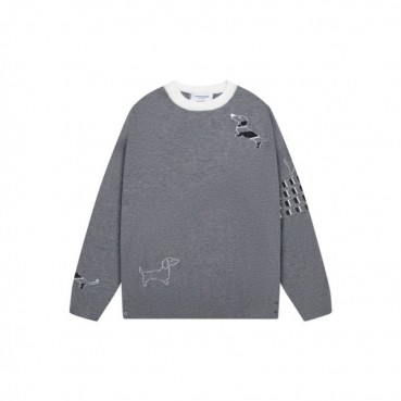 톰브라운 남성 라운드 니트 - Thom Browne Mens Round Knitwear 