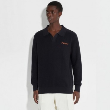 에르메네질도 제냐 남성 폴로 스웨터 - Ermenegildo Zegna Mens Polo Sweater 