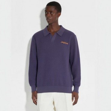 에르메네질도 제냐 남성 폴로 스웨터 - Ermenegildo Zegna Mens Polo Sweater 