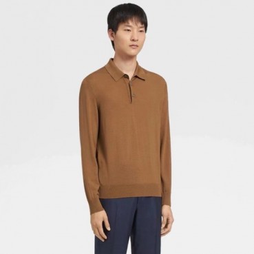 에르메네질도 제냐 남성 폴로 스웨터 - Ermenegildo Zegna Mens Polo Sweater 
