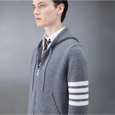 톰브라운 남성 집업 후드 스웨터 - Thom Browne Mens Hood Sweater 
