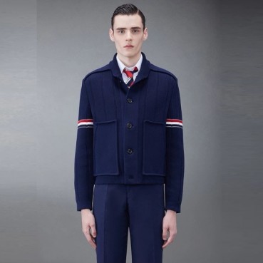 톰브라운 남성 폴로 니트 - Thom Browne Mens Polo Knits 