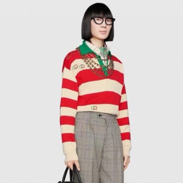 구찌 여성 폴로 스웨터 - Gucci Womens Polo Sweater 