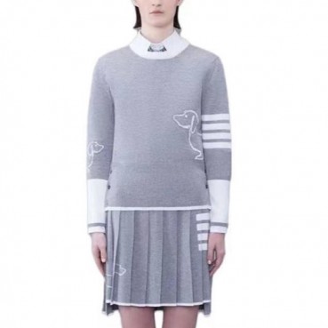 톰브라운 여성 라운드 니트 - Thom Browne Womens Knits 