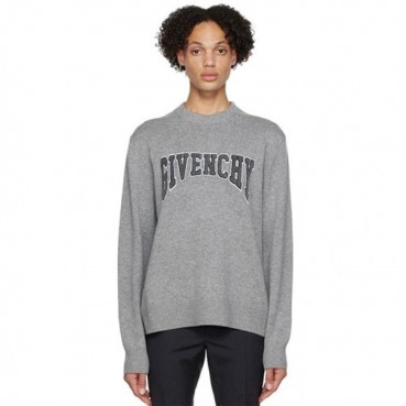 지방시 여성 그레이 컬리지 스웨터 - Givenchy Womens Gray Knits 