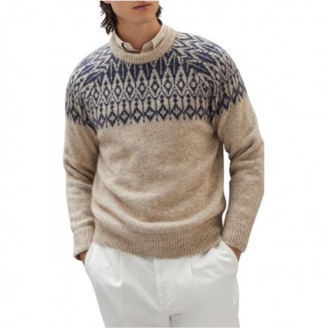 브루넬로쿠치넬리 남성 베이지 니트 - Brunello Cucinelli Mens Beige Knits 