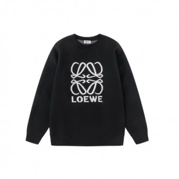 로에베 남성 블랙 스웨터 - Loewe Mens Black Sweaters 