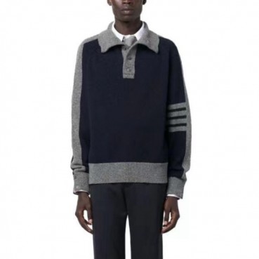 톰브라운 남성 폴로 니트 - Thom Browne Mens Polo Knits 