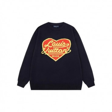 루이비통 남성 블랙 크루넥 니트 - Louis vuitton Mens Gray Sweaters 