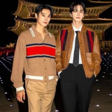 구찌 남성 카멜 폴로 니트 - Gucci Mens Camel Knit 