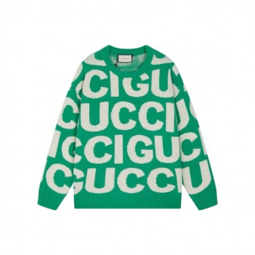 구찌 남성 그린 크루넥 니트 - Gucci Mens Green Knits 
