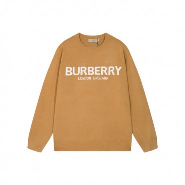 버버리 남성 카멜 크루넥 스웨터 - Burberry Mens Camel Sweaters 