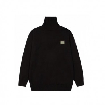 돌체앤가바나 남성 블랙 터틀넥 니트 - Dolce&Gabbana Mens Black Knits 