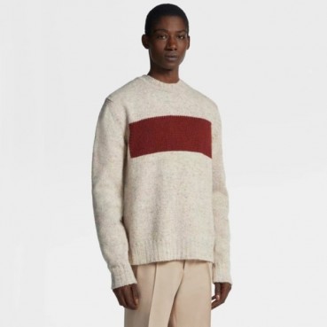 에르메네질도 제냐 남성 아이보리 스웨터 - Ermenegildo Zegna Mens Ivory Sweater 