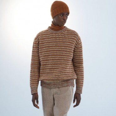 에르메네질도 제냐 남/녀 브라운 스웨터 - Ermenegildo Zegna Unisex Brown Sweater 