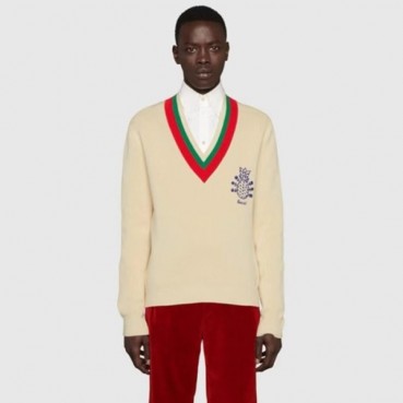 구찌 남성 브이넥 스웨터 - Gucci Mens V