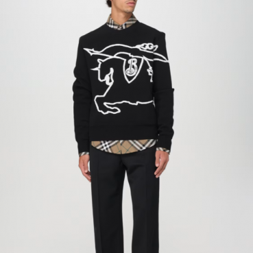 버버리 남성 블랙 스웨터 - Burberry Mens Black Sweaters 