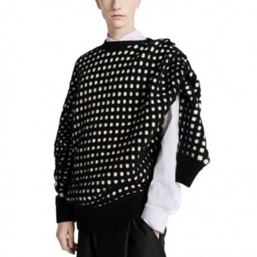 디올 남성 블랙 크루넥 니트 - Dior Mens Black Knitwear 