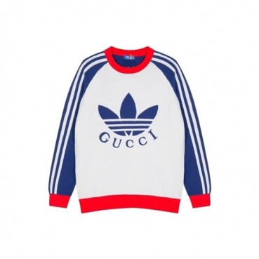 구찌 남성 화이트 크루넥 스웨터 - Gucci Mens White Sweaters 