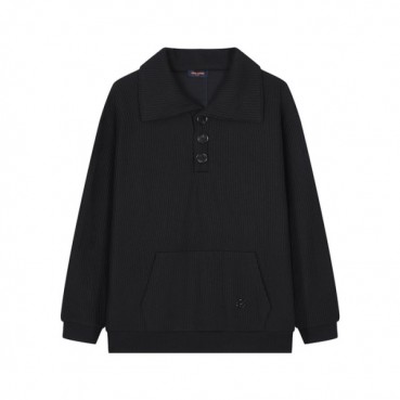 루이비통 남성 블랙 폴로 니트 - Louis vuitton Mens Black Knits