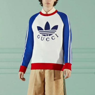 구찌 남성 화이트 크루넥 스웨터 - Gucci Mens White Sweaters 