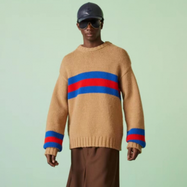 구찌 남성 카멜 크루넥 스웨터 - Gucci Mens Camel Sweaters 
