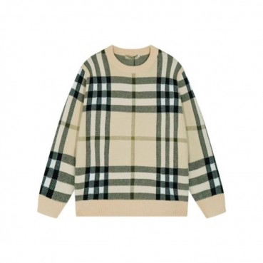 버버리 남성 베이지 크루넥 스웨터 - Burberry Mens Beige Sweaters 