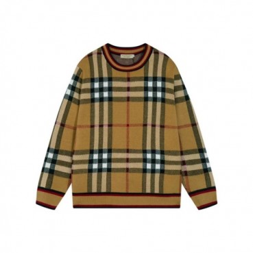 버버리 남성 브라운 크루넥 스웨터 - Burberry Mens Brown Sweaters 