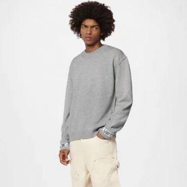루이비통 남성 크루넥 니트 - Louis vuitton Mens Gray Knits