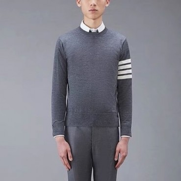 톰브라운 남성 그레이 니트 - Thom Browne Mens Gray Knits 