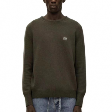 셀린느 남성 크루넥 카키 니트 - Celine Mens Khaki Knits 