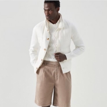 브루넬로쿠치넬리 남성 아이보리 니트 - Brunello Cucinelli Mens Ivory Knits 