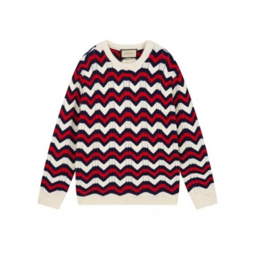 구찌 남성 화이트 크루넥 스웨터 - Gucci Mens White Sweaters 