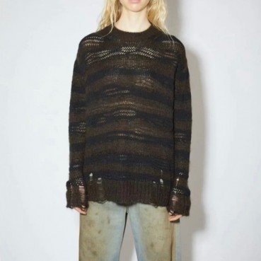 아크네 여성 크루넥 블랙 니트 - AcneWomens Black Knits 